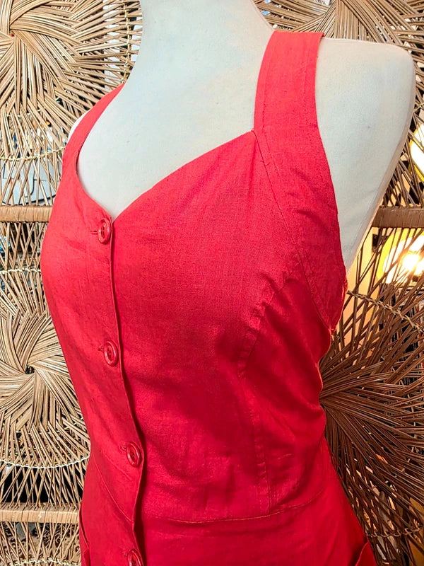 Vintage 80's Button Up Dress
