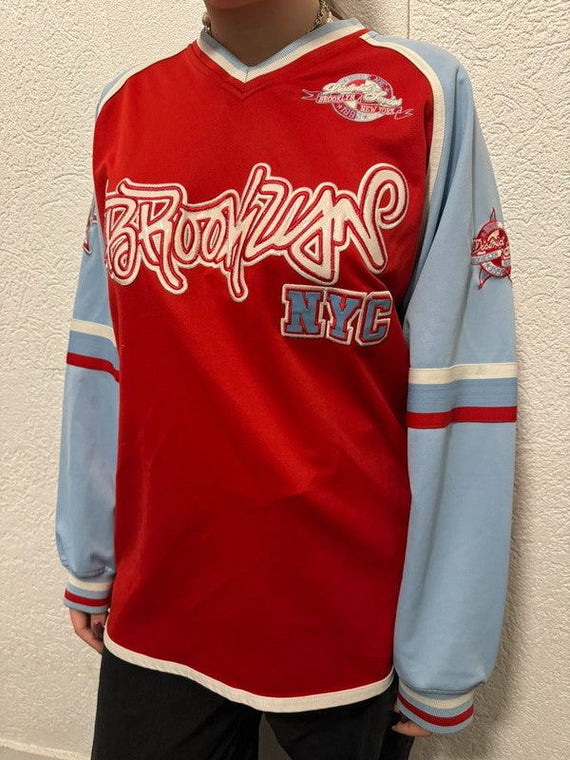 90s FUBU game shirt Brooklyn BBOY パーカー Brooklyn jersey, vintage New York t-shirt, 90s, Paco Sport