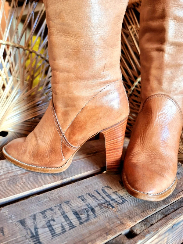 Vintage Leather 80s Anita Boots