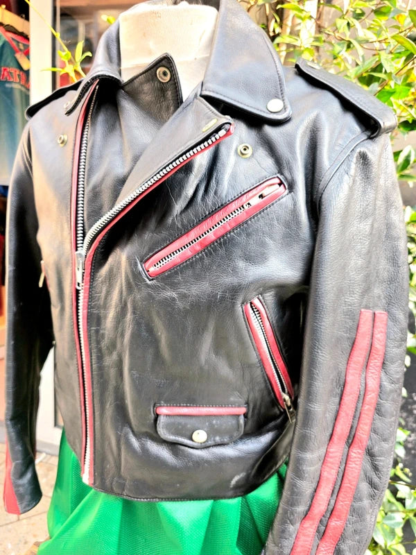 Vintage 80's Smoked Salmon Leather Jacket
