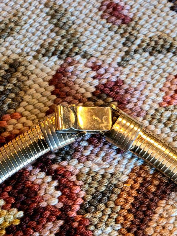 Vintage Gold-Plated Omega Style Necklace