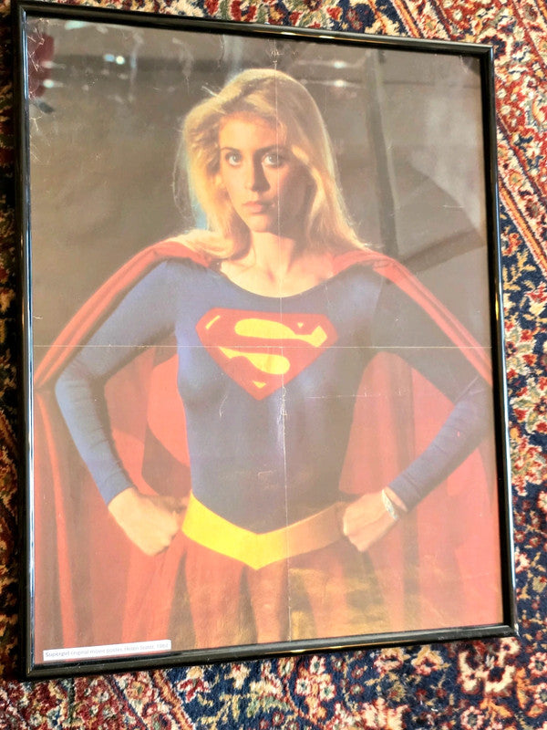 Framed Supergirl Poster Helen Slater DC Comics DCU 1984 Picture