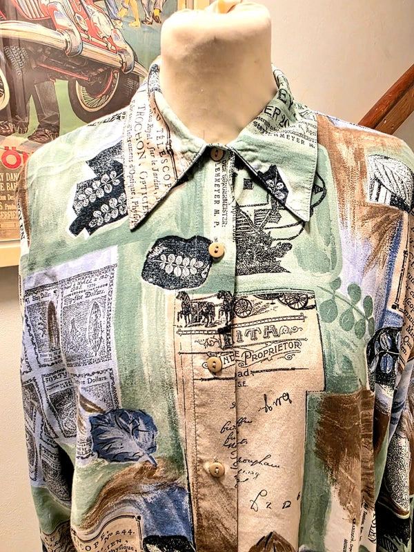 Vintage 1990's Print Shirt