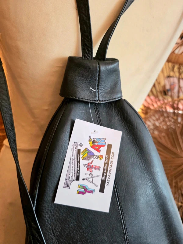 Vintage 90's Leather Backpack