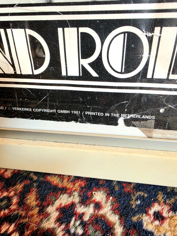 Vintage Framed Elvis Poster