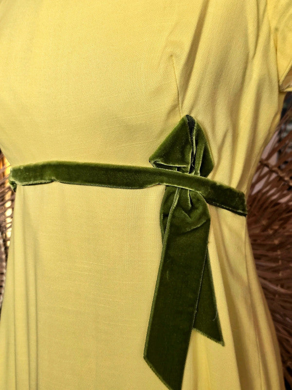 Vintage 60s/70s Priscilla Of Boston Empire Waist Dress