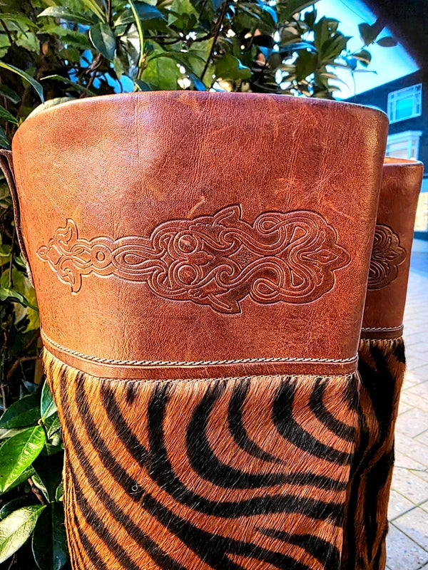 Vintage Pollini Leather Pull up Boots