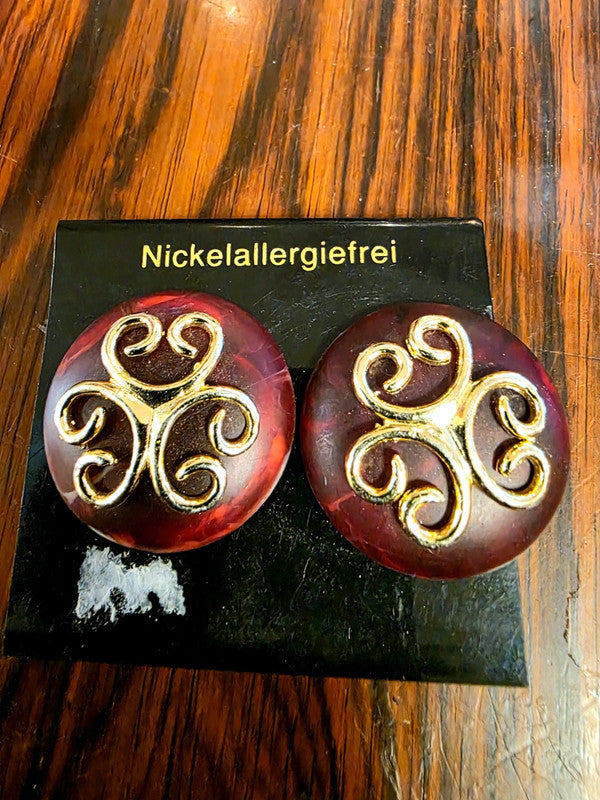 Deadstock Brand New Vintage 80s Clip-on Earrings