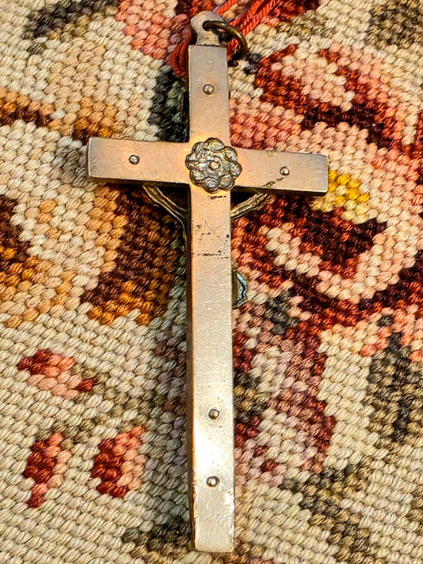 Vintage Antique French Pectoral Cross pendant
