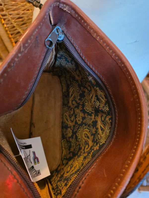 Vintage 80's Leather Shoulder Bag