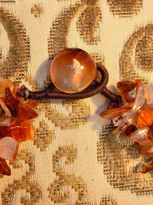 Vintage Carnelian Chip Necklace