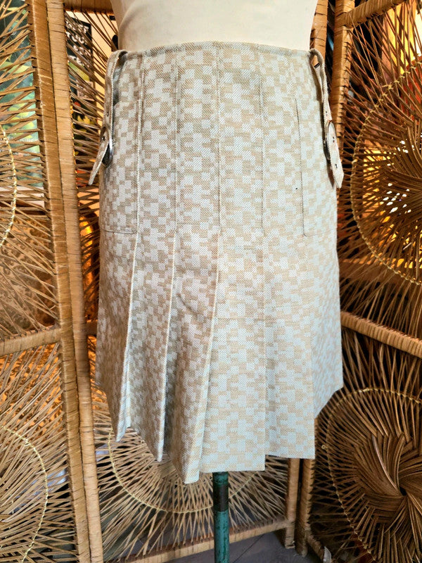 Vintage 60s / 70s Eural Pleated Mini Skirt