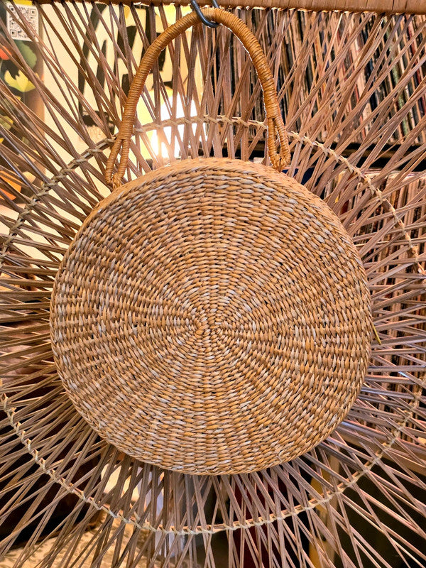 Vintage Round Rattan Hand Bag