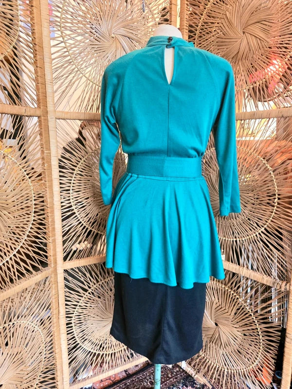 Vintage 80´s J.B Xpress peplum Dress