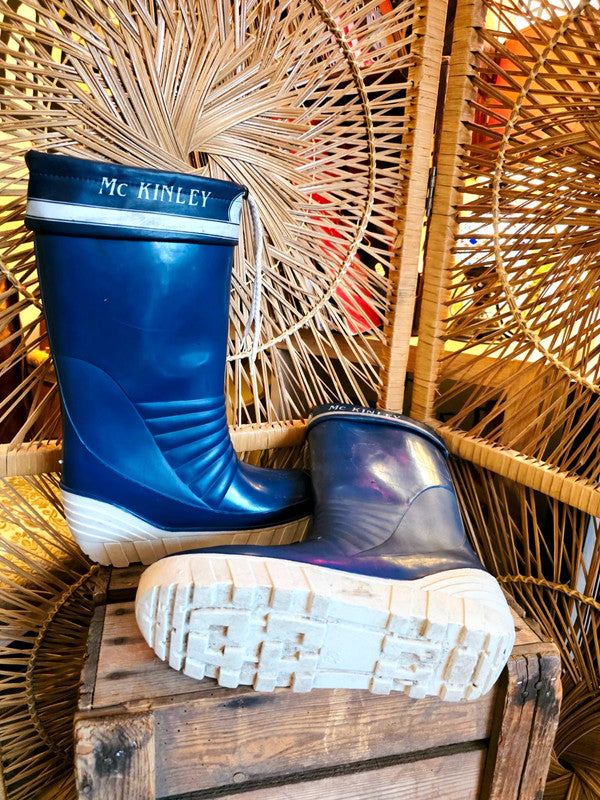 Vintage 70's /80's McKinley Rubber Sailing Wellington Boots