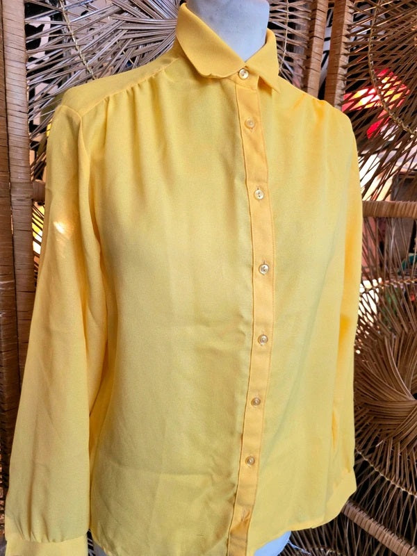 Vintage 70s Stewardess Shirt - Blouse