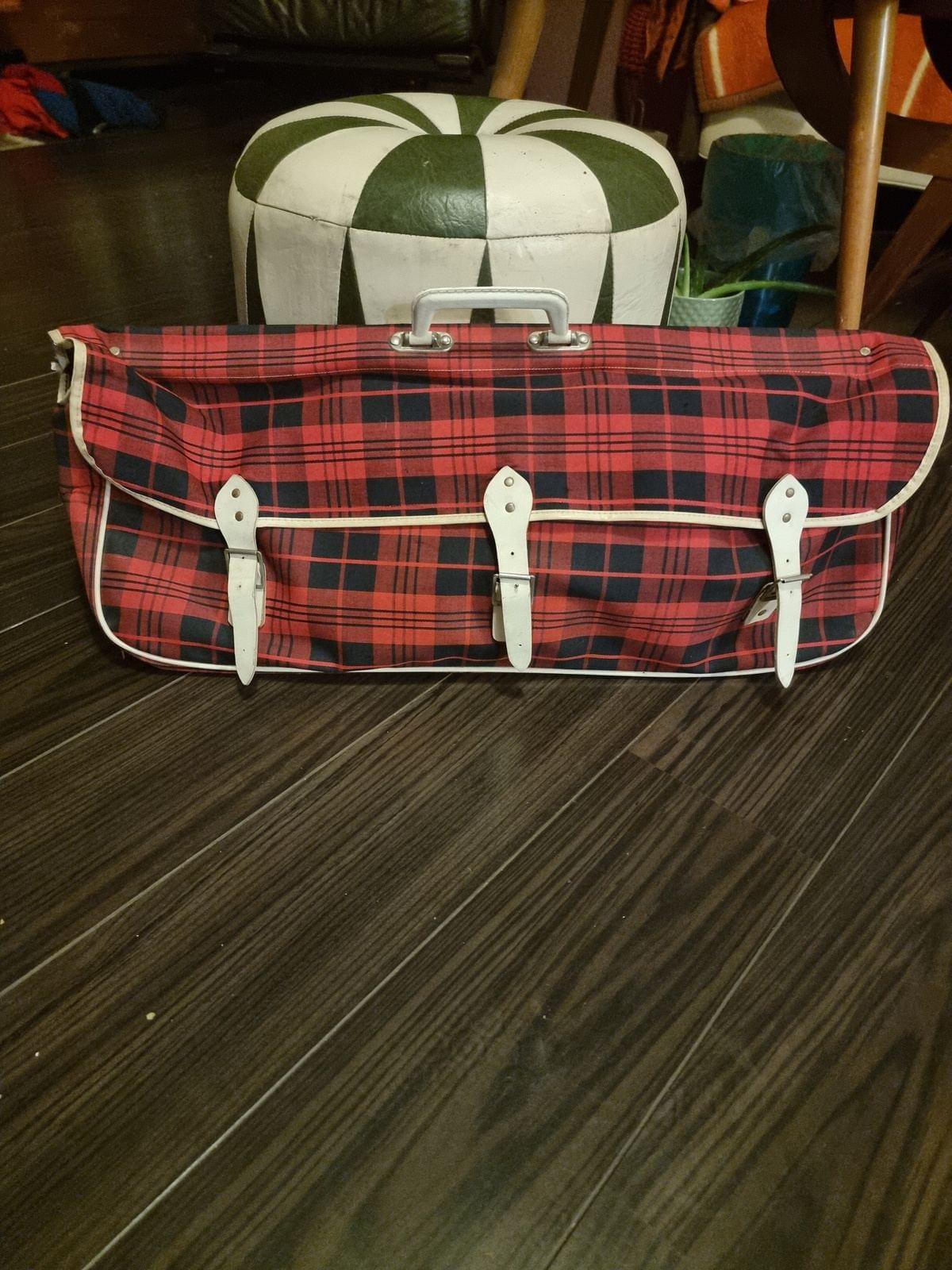 60´s/70´s Tartan Racket Holdall Bag