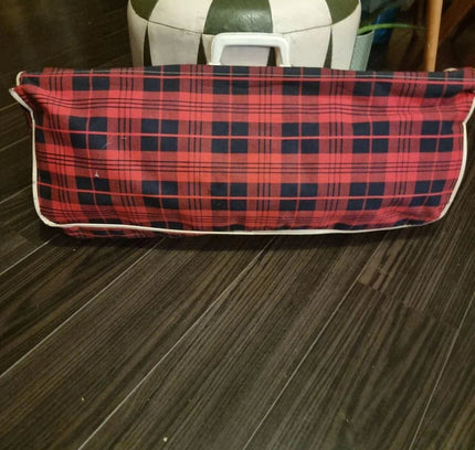 60´s/70´s Tartan Racket Holdall Bag - Yatva