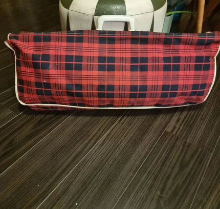 60´s/70´s Tartan Racket Holdall Bag - Yatva