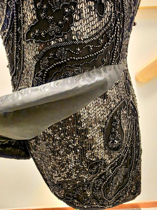 Vintage 80's Scarlet Rage Silk Tunic Dress