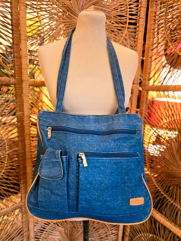 Vintage 90s D&S Paris Denim bag