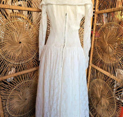 Vintage 50's Lace Wedding Dress