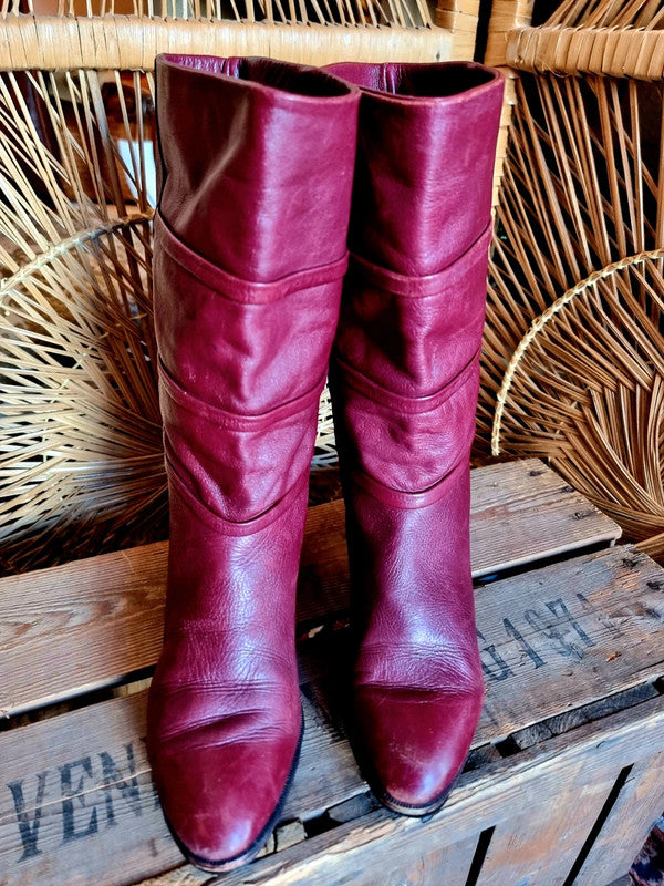 Vintage 80s Leather Boots