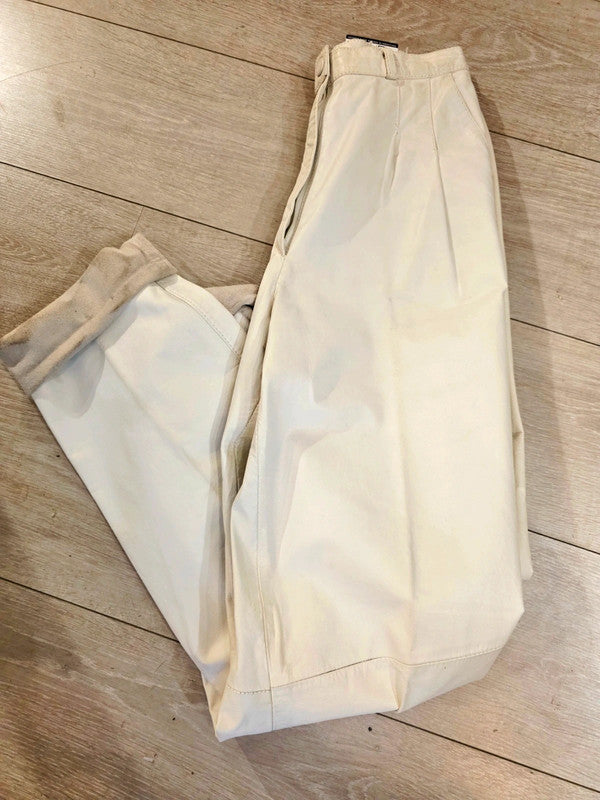 Vintage 80's Leather High Waisted Trousers