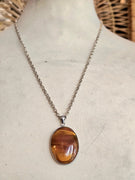 Vintage Gemstone Pendant Necklace