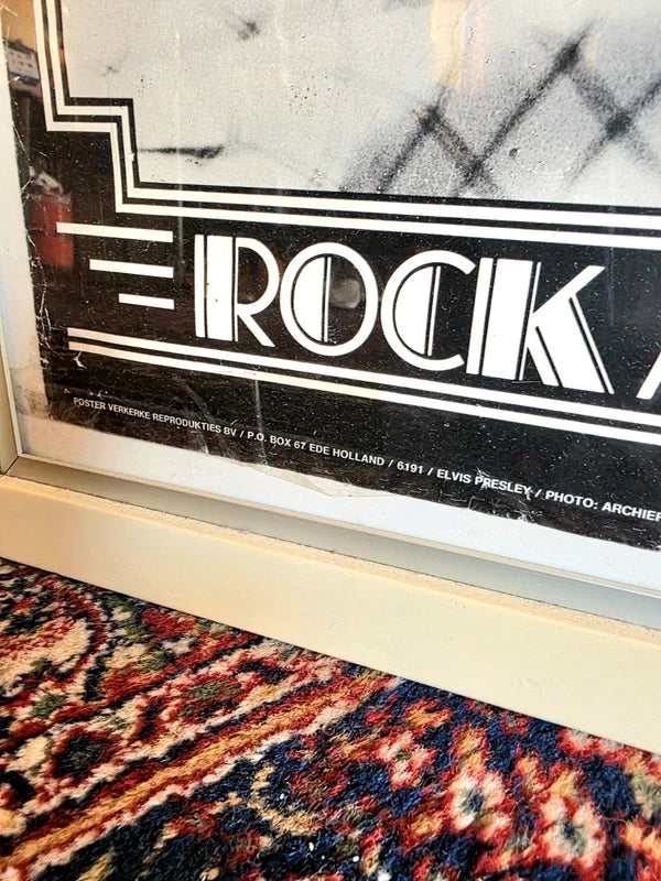 Vintage Framed Elvis Poster