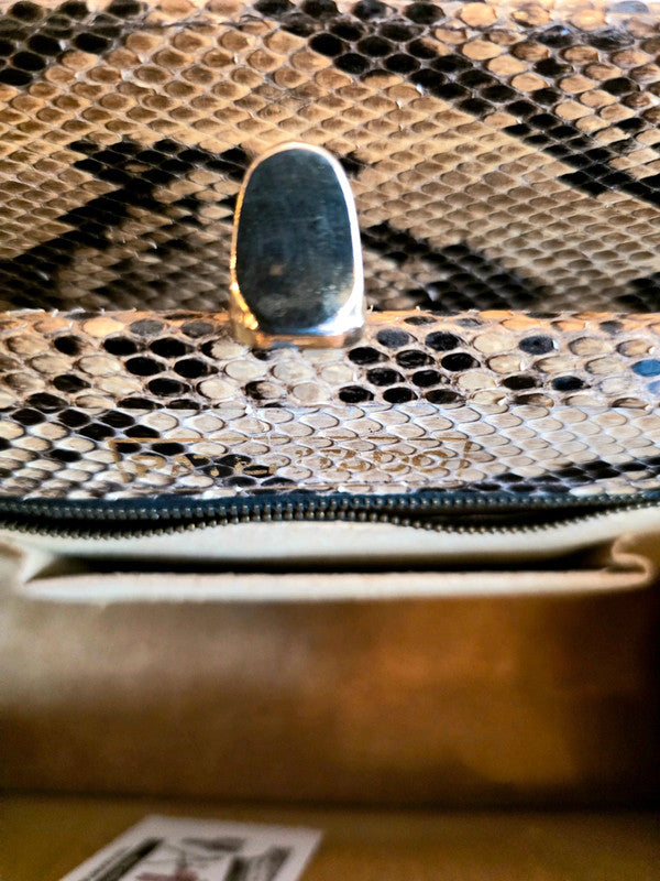 Vintage 50s / 60s Patentado SnakeSkin Hand Bag & Purse