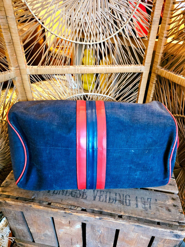 Vintage 70's Canvas Duffle Bag