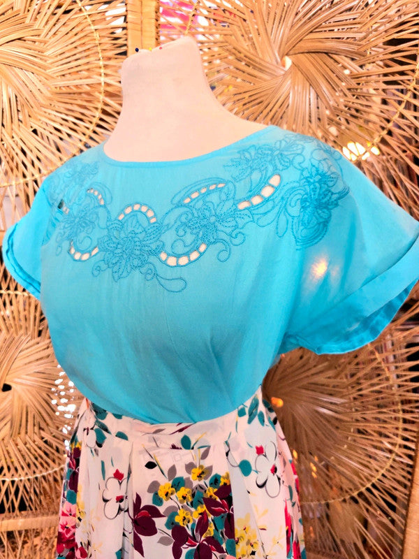 Vintage 1980s Peasant Blouse