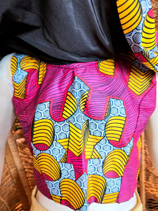 Vintage Vilsco Ankara Print Crop Top