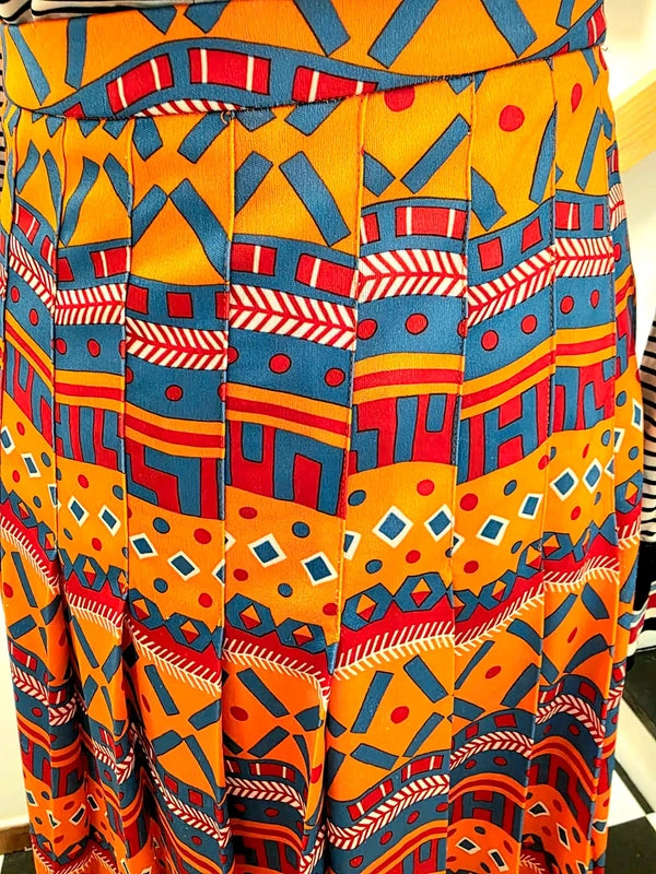 Vintage 1980's Neyret Pleated Skirt