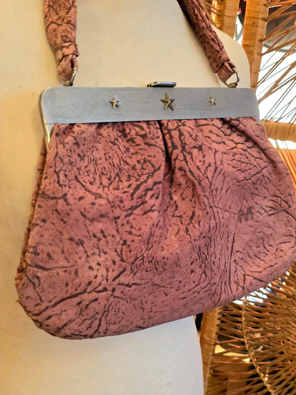 Vintage 50s / 60s Karim De Paris Leather Hand Bag