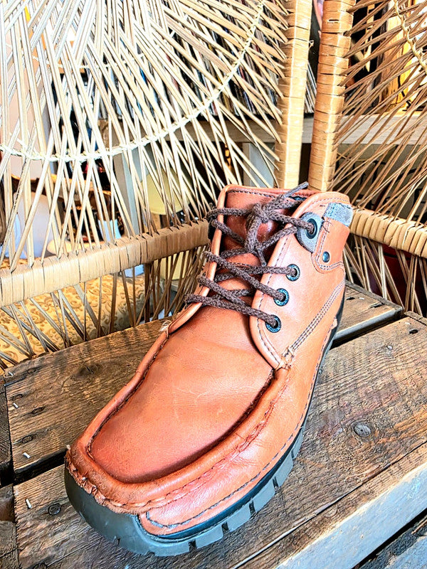 Vintage 90's Wolky Leather Ankle Boots