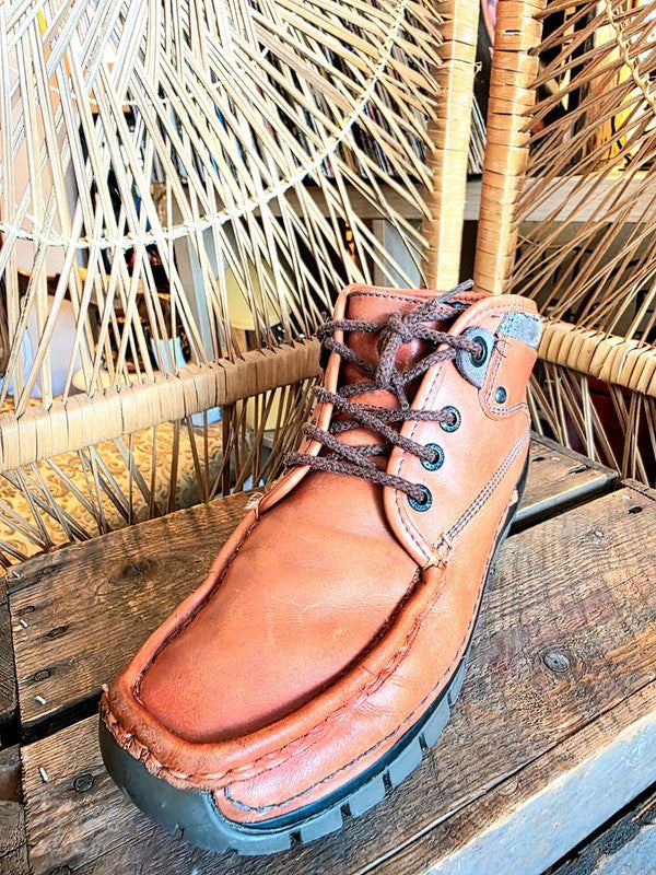 Vintage 90's Wolky Leather Ankle Boots