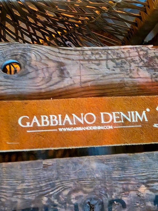 Vintage Gabbiano Denim leather belt