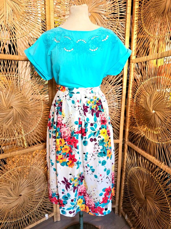 Vintage 80's/90's Floral Skirt