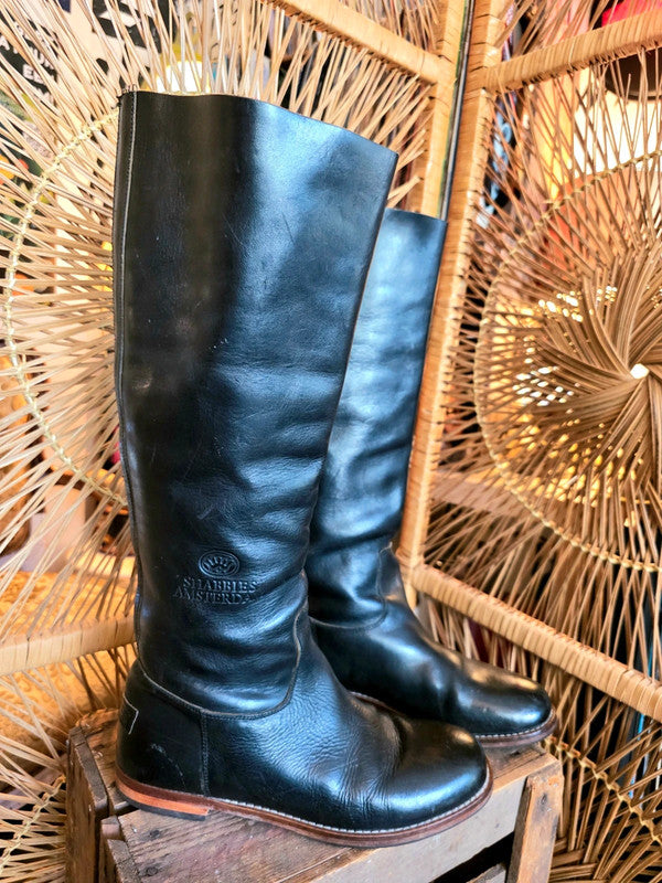 Vintage Shabbies Amsterdam Knee High Leather Boots