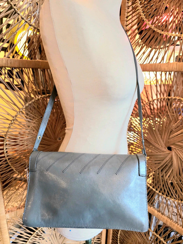 Vintage 80's Leather Shoulder Bag