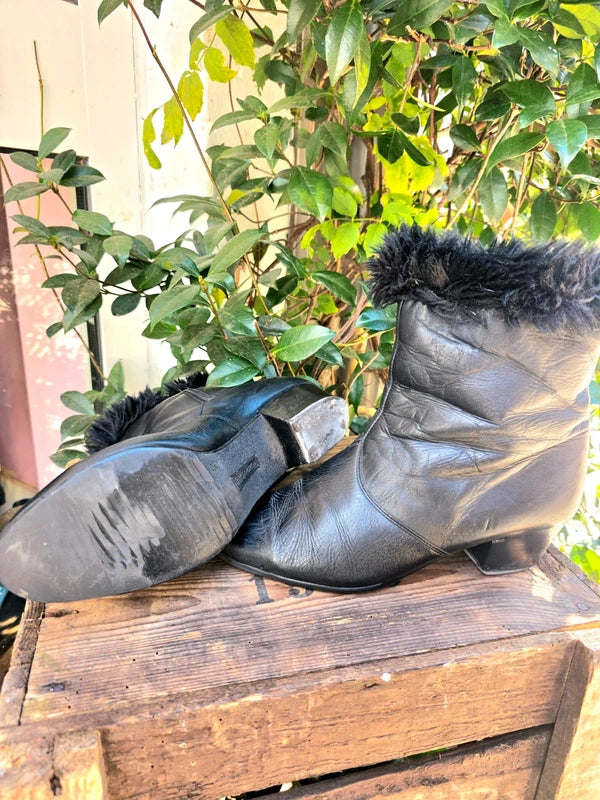 Vintage 80's Heeled Boots