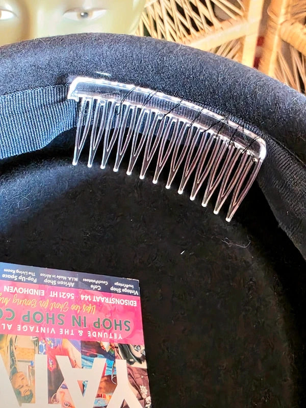 Vintage 50's Herman Wool Pillbox Hat