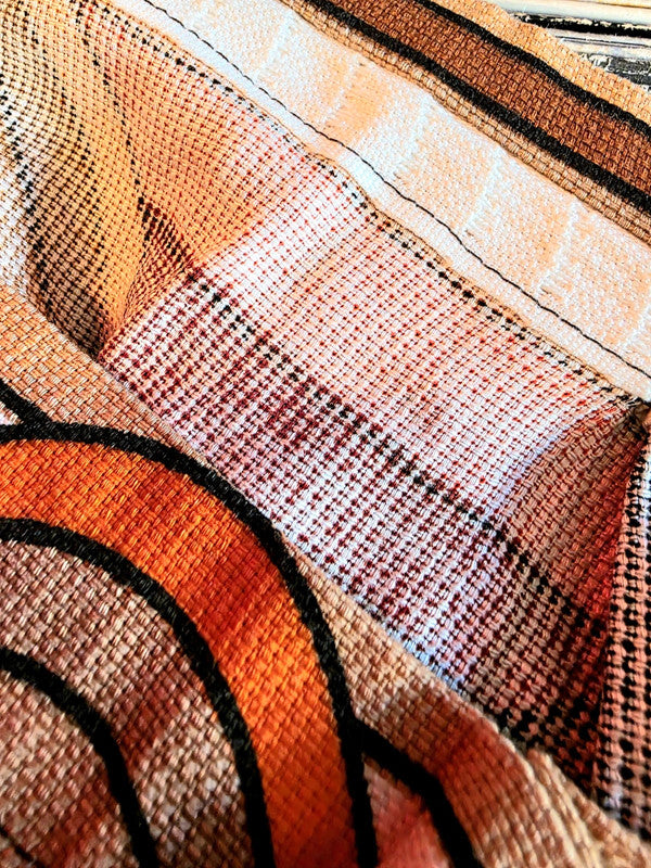 Vintage MOD 70's Geometric Curtain