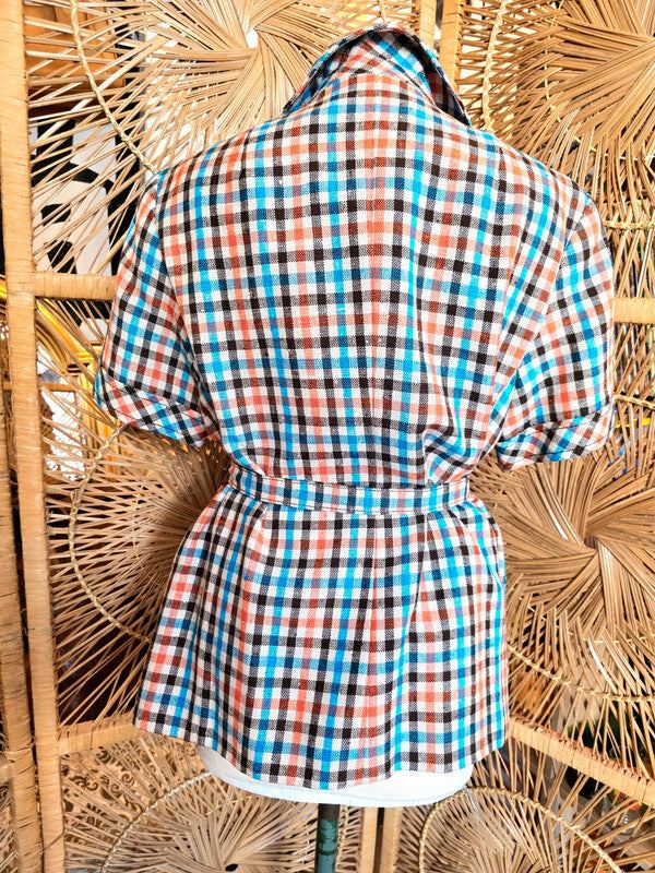 Vintage 70's Ralph Creation Belted Blouse