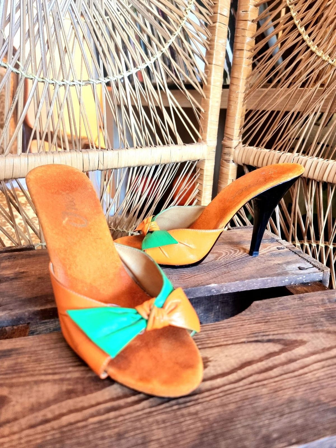 Vintage 70's / 80's O'Neill Slip On Heel Sandals – Yatva