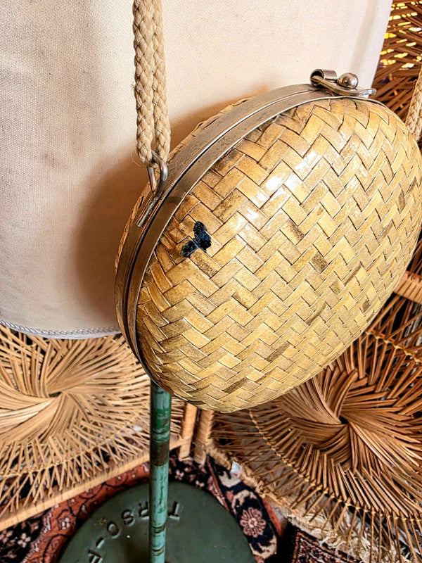 Vintage 80's / 90's Straw Shoulder Bag