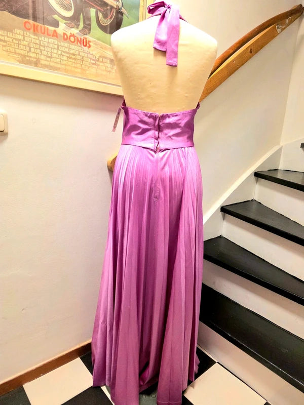 Vintage 70's / 80's Halterneck Maxi Dress