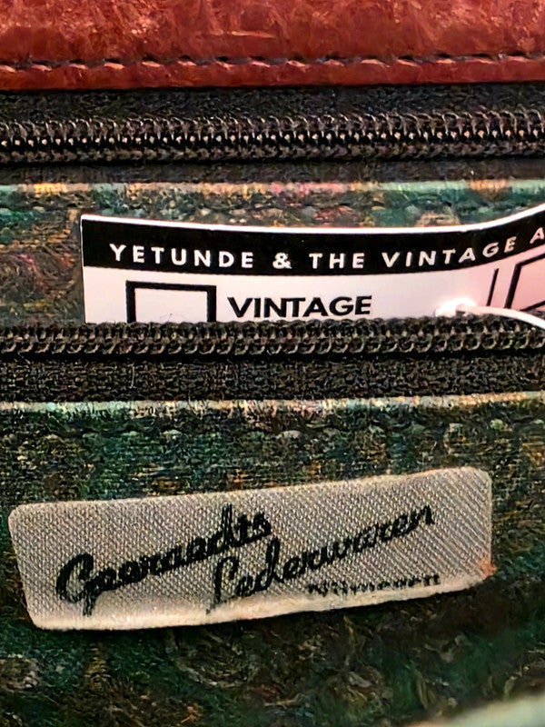 Vintage 80s Leather Shoulder Bag